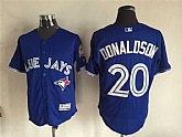 Toronto Blue Jays #20 Josh Donaldson 40TH Season Patch Blue 2016 Flexbase Collection Stitched Jersey,baseball caps,new era cap wholesale,wholesale hats
